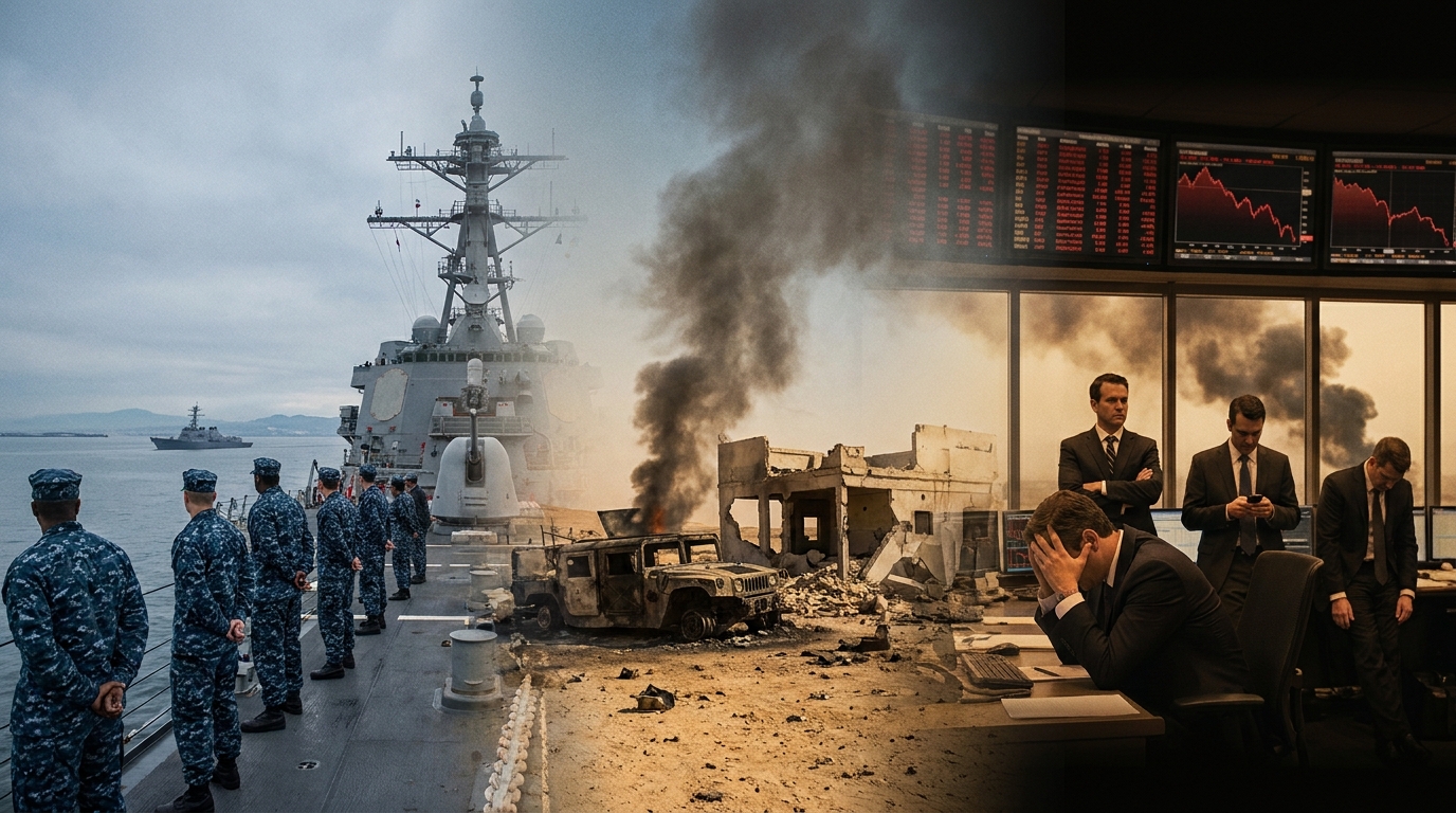 Two wars running side by side — military action and financial panic
