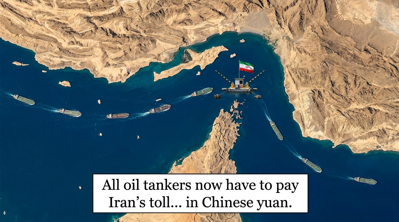 Strait of Hormuz — Iran's yuan toll booth